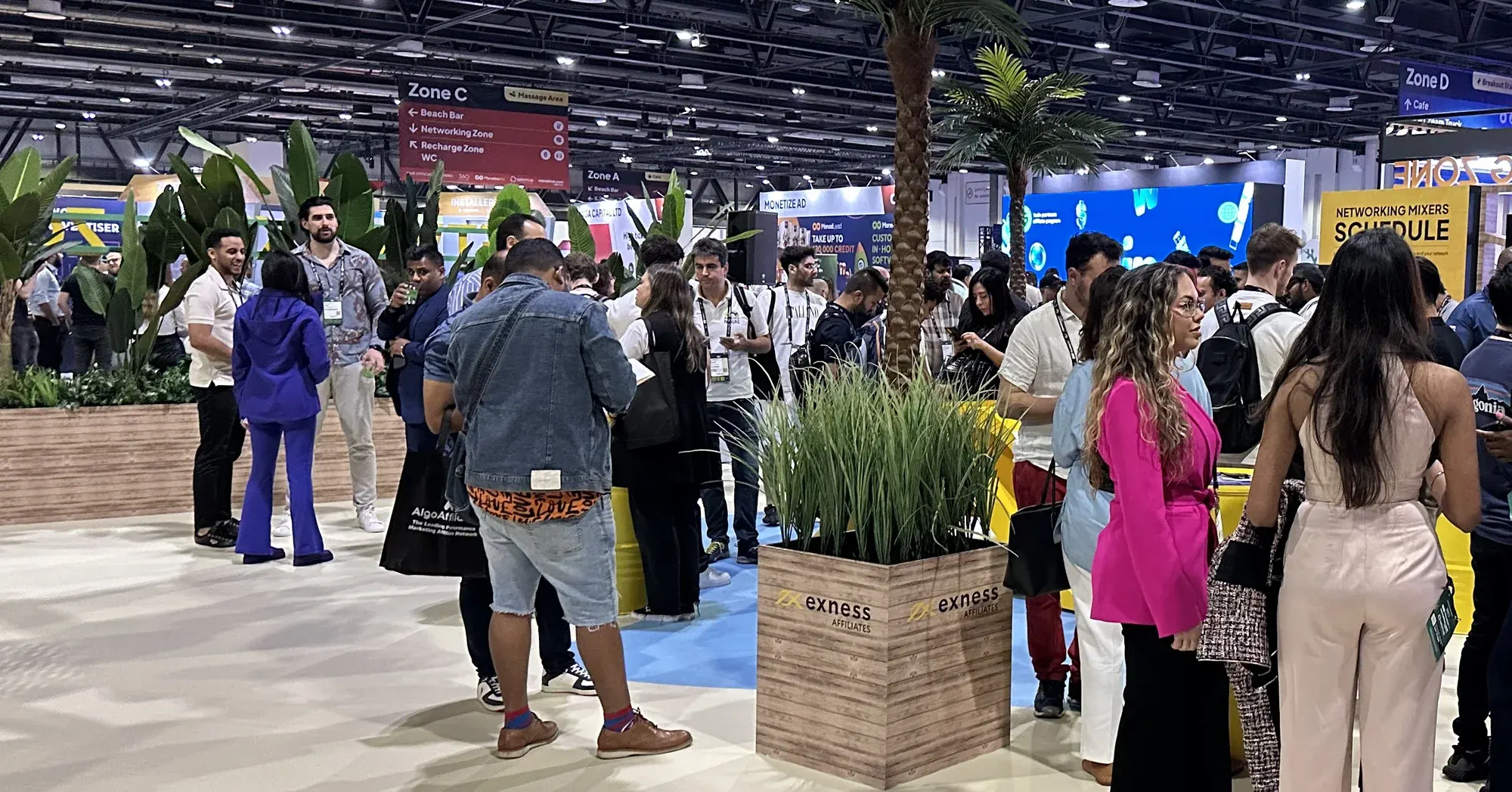 A crowded show floor